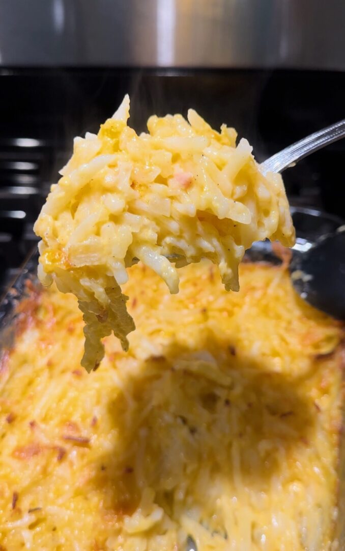 spoonful of hashbrown casserole