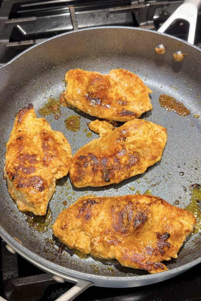 cooked chicken cutlets