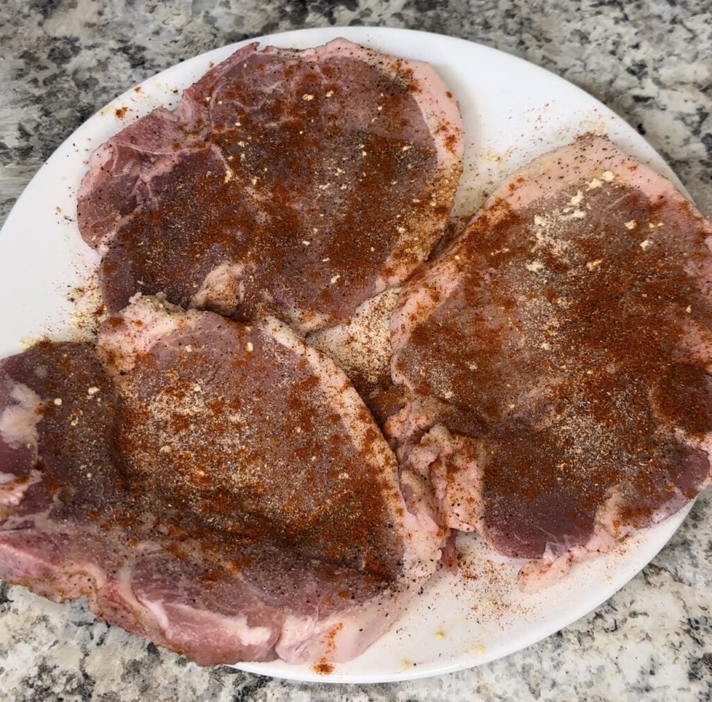 seasoned pork chops