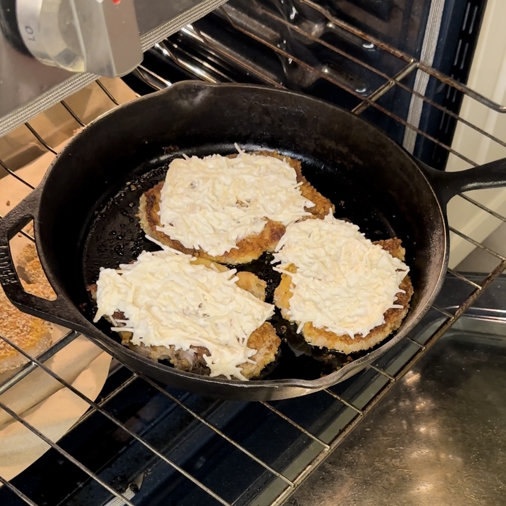 ranch parmesan and mozerella cheese topping