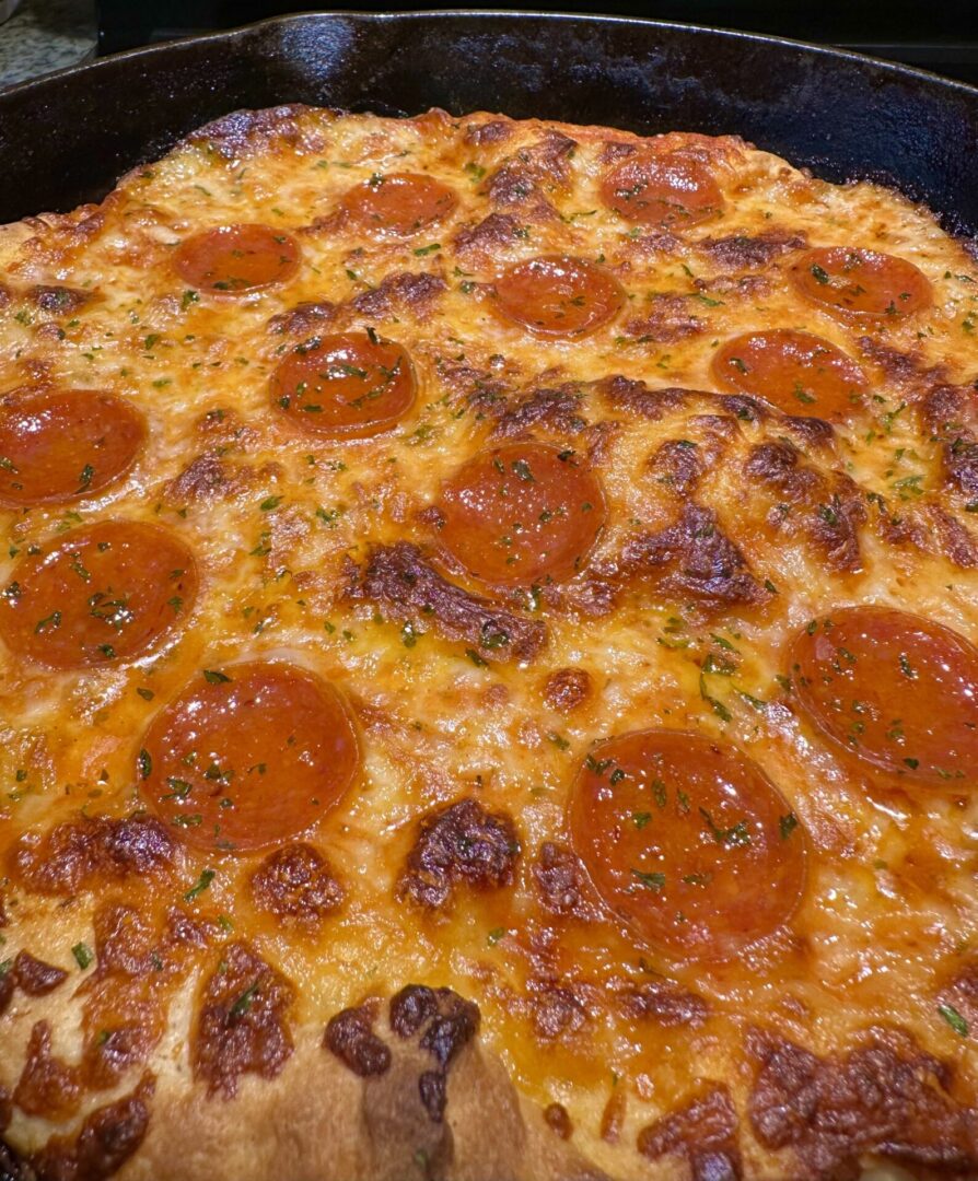 cast iron skillet pizza