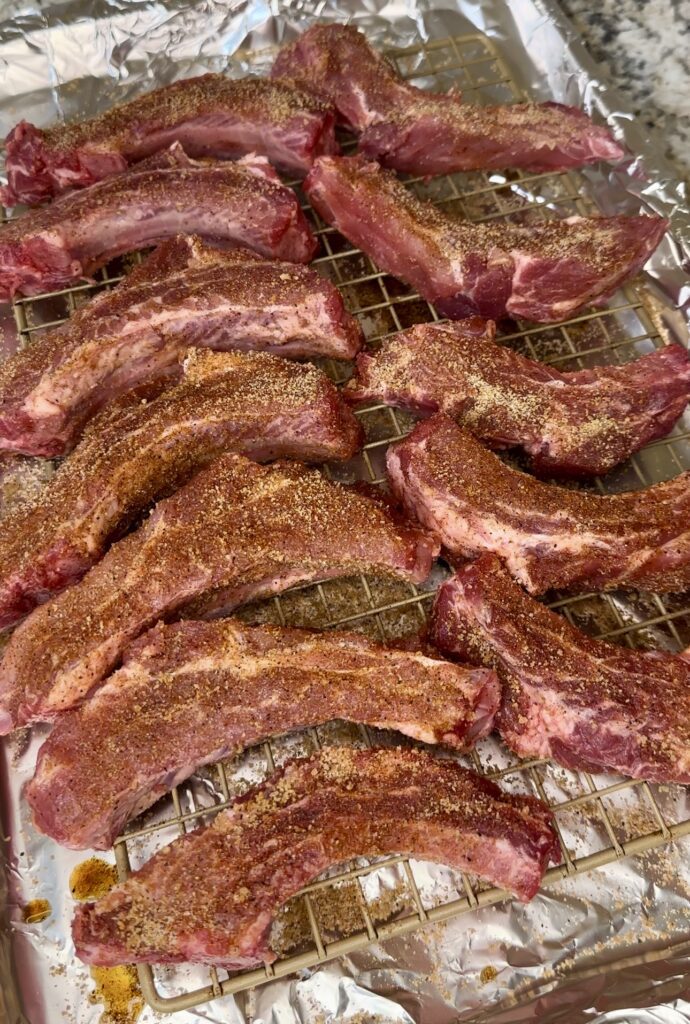 dry rubs on the ribs