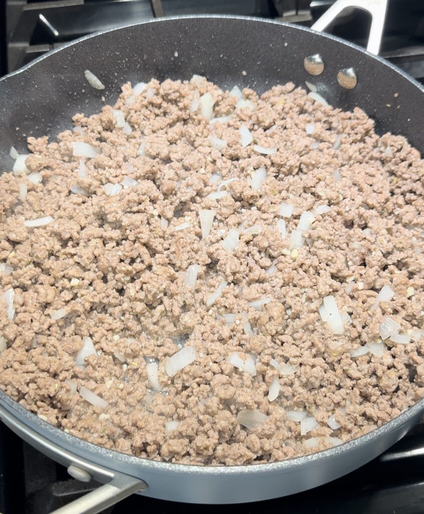 cooked ground beef