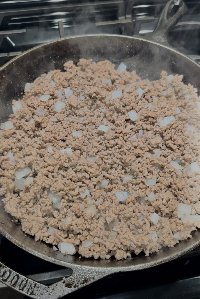 cooked ground beef