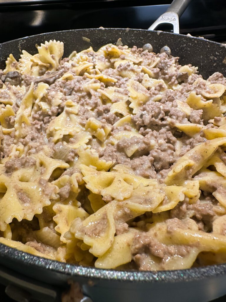 beef stroganoff hamburger helper