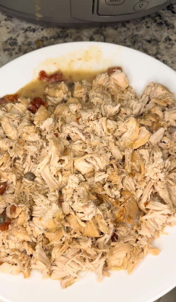 shredded chicken