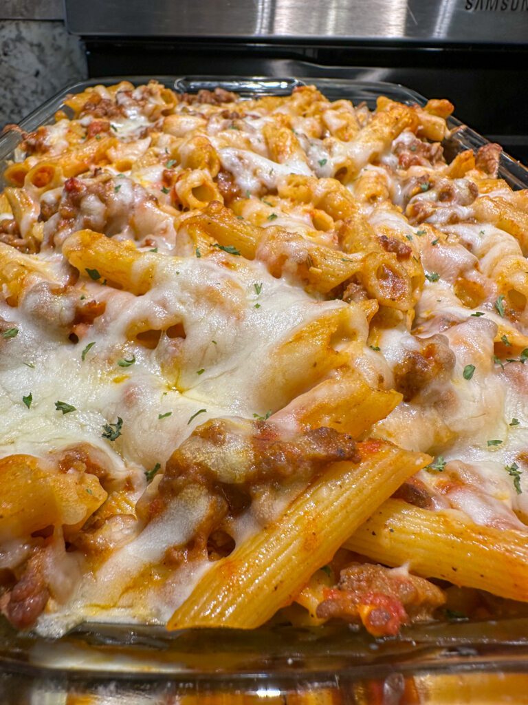 finished baked ziti