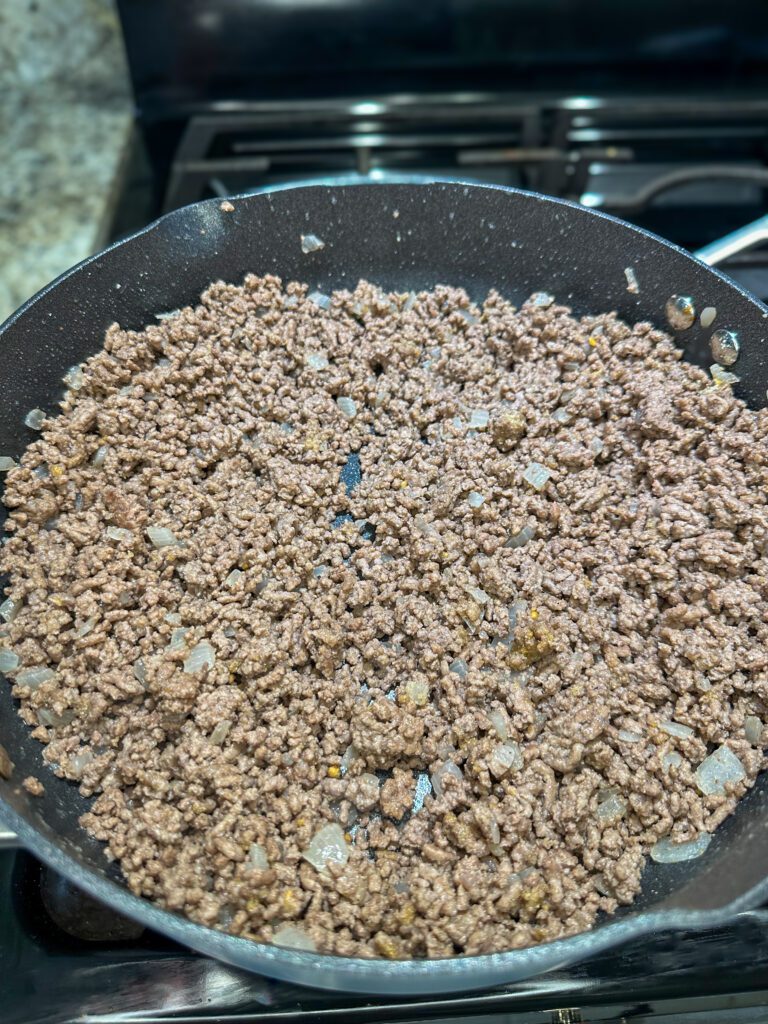 cooked ground beef