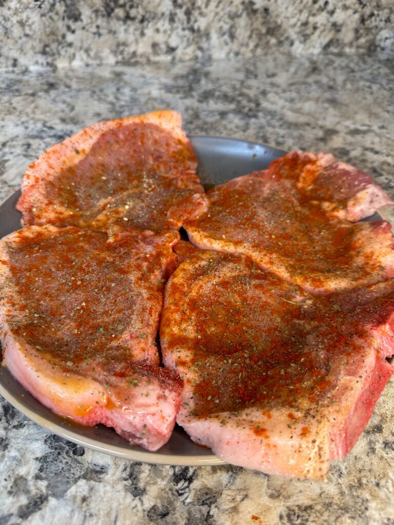 seasoned pork chops