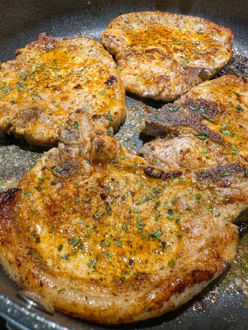 pan seared pork chops