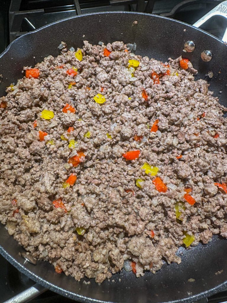 cooked ground beef