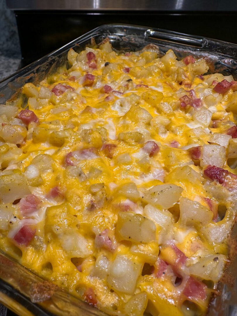 cheesy ham & potato casserole