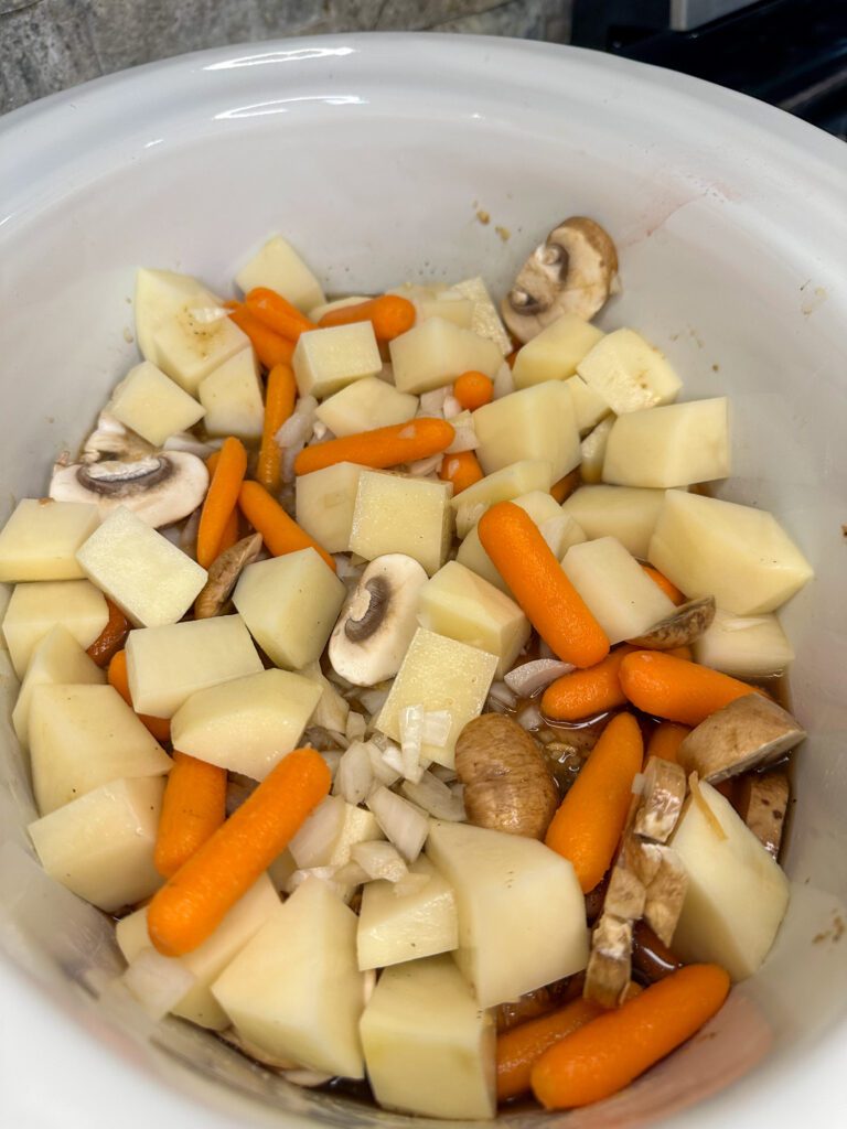 vegetables in crockpot