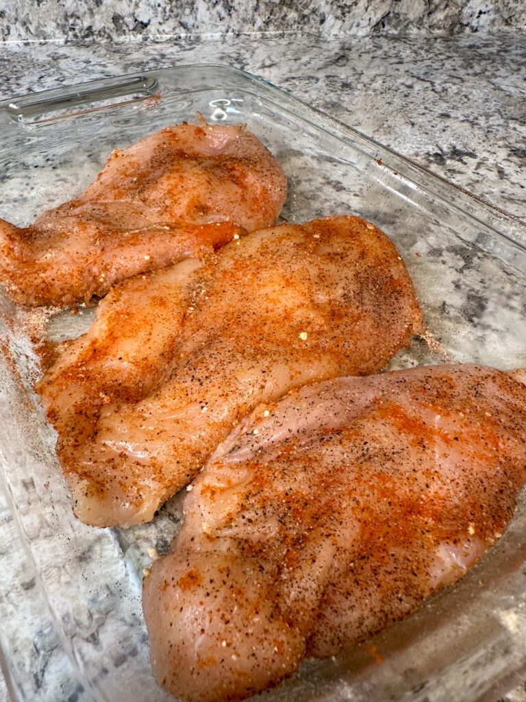 seasoned chicken breasts