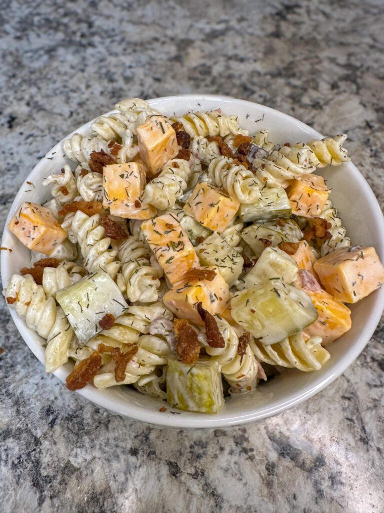 dill pickle pasta salad