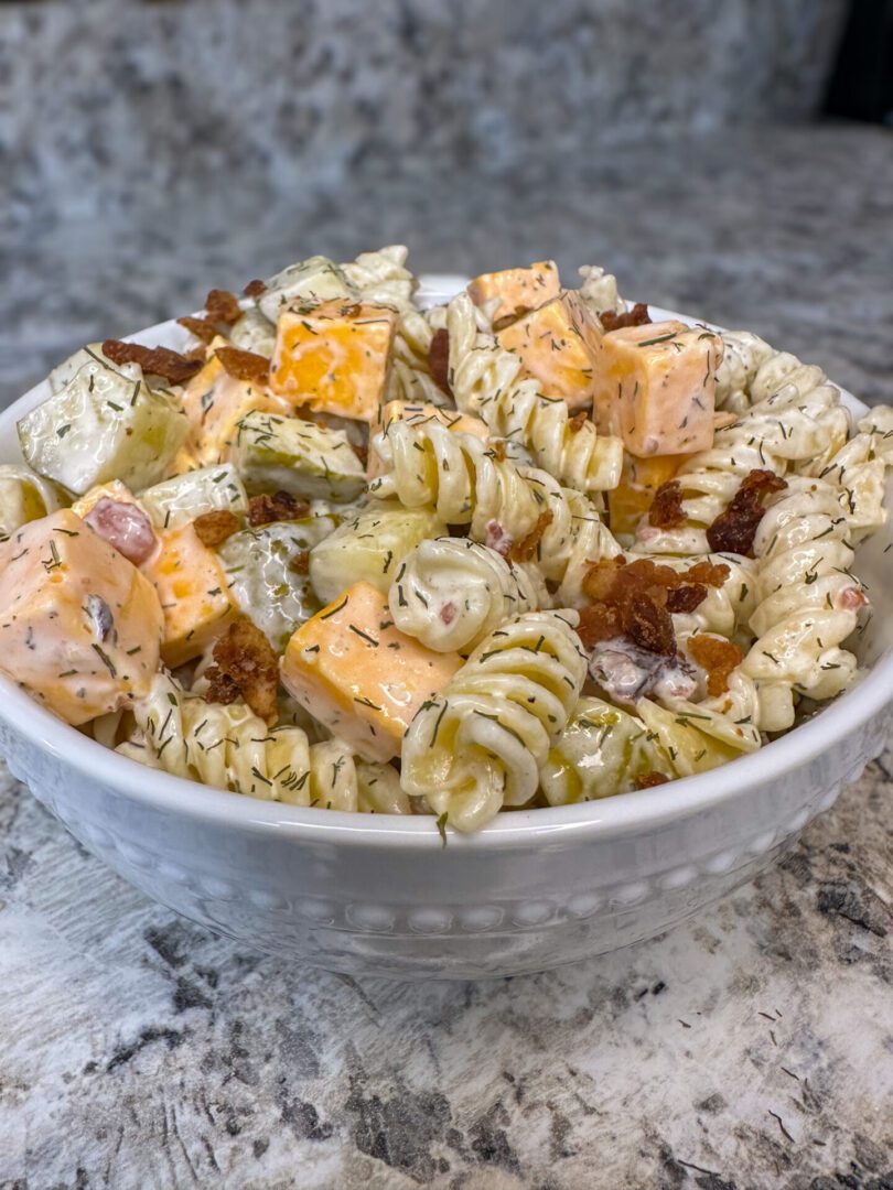 dill pickle pasta salad