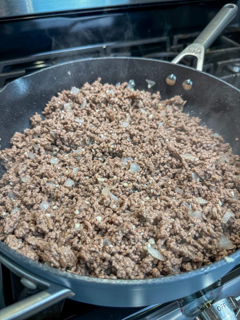 cooked ground beef