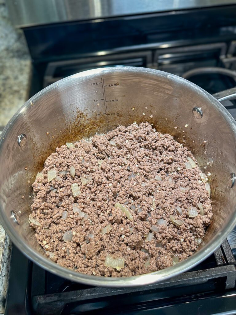 cooked ground beef