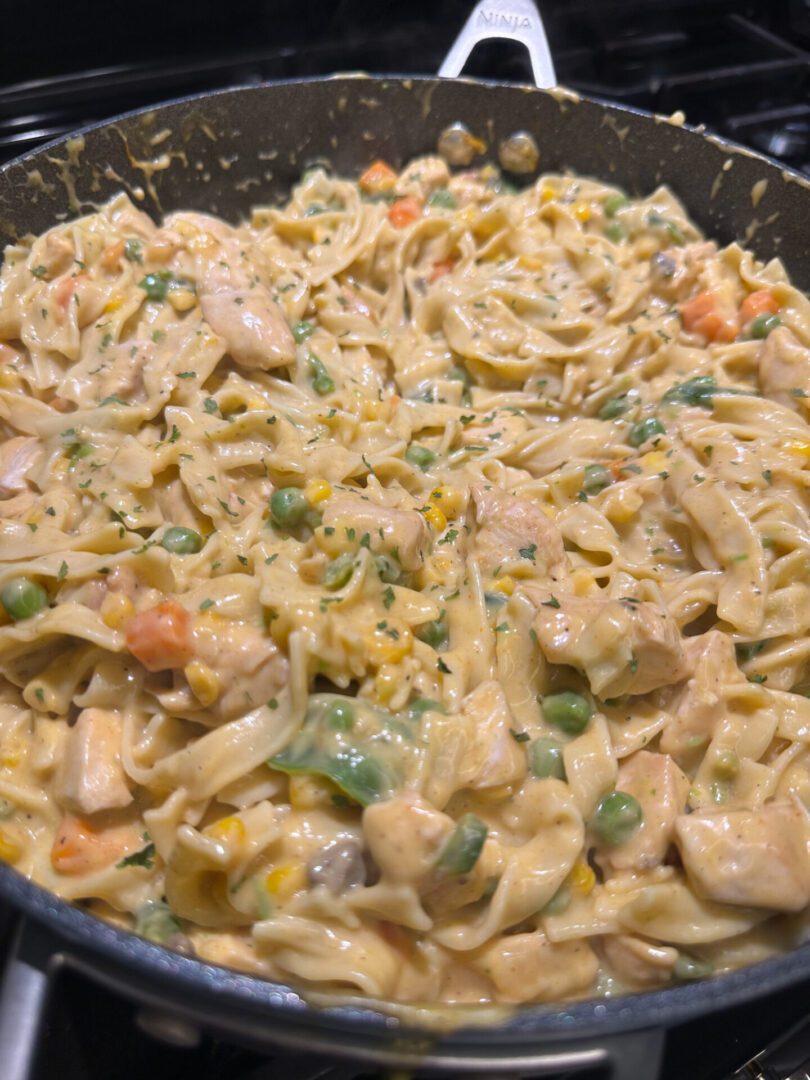 chicken pot pie pasta