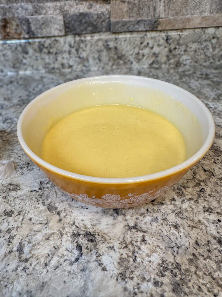 yellow cake mixture