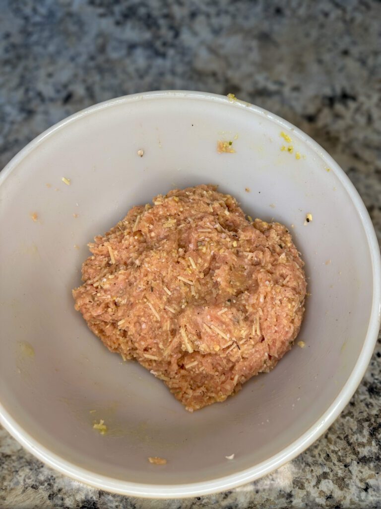 chicken meat mixture