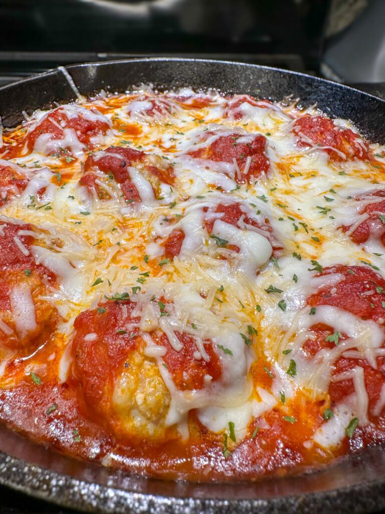 chicken parm meatballs