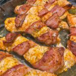 bacon wrapped garlic parm chicken