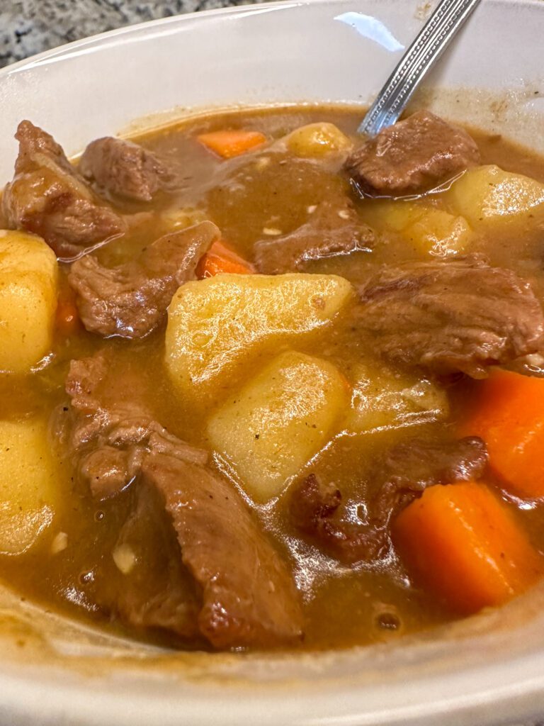 bowl of beef stew