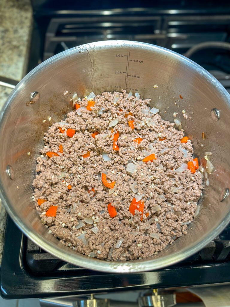 cooked ground beef