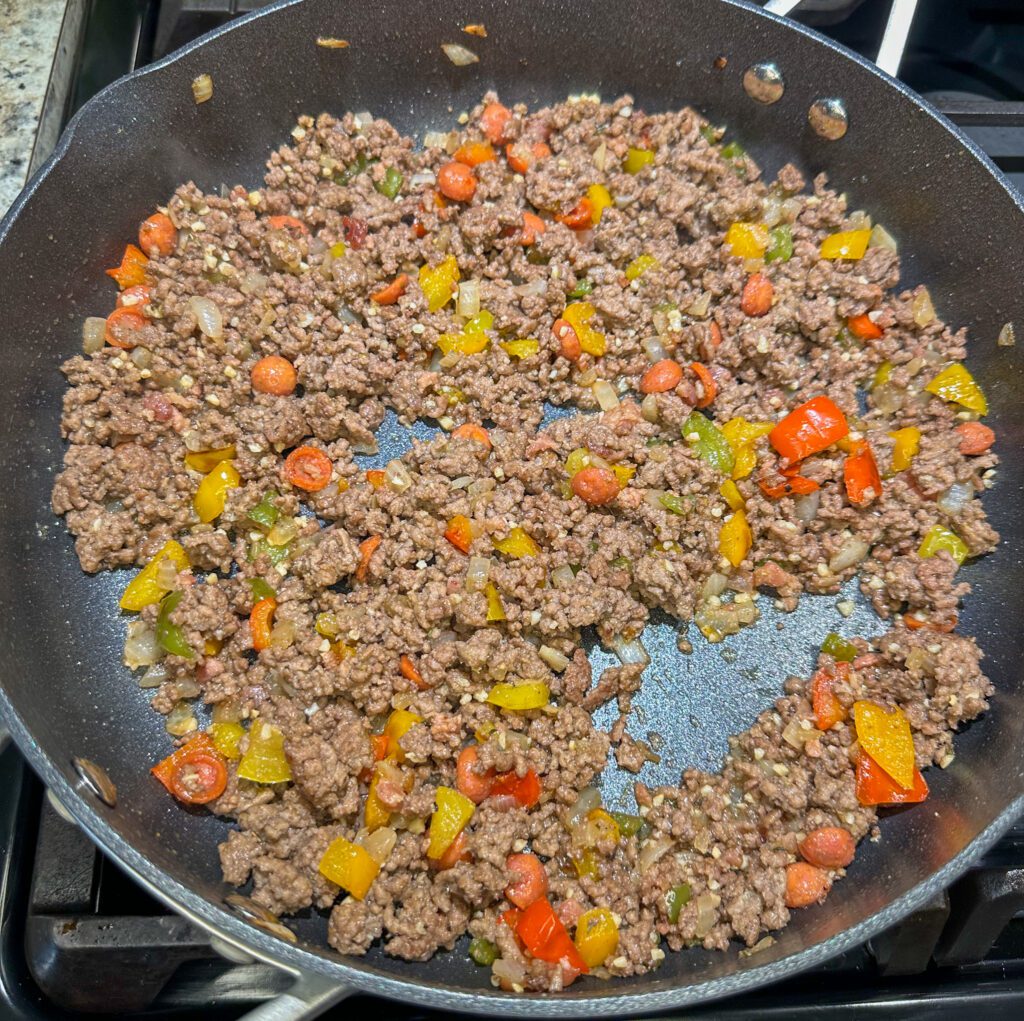 cooked ground beef