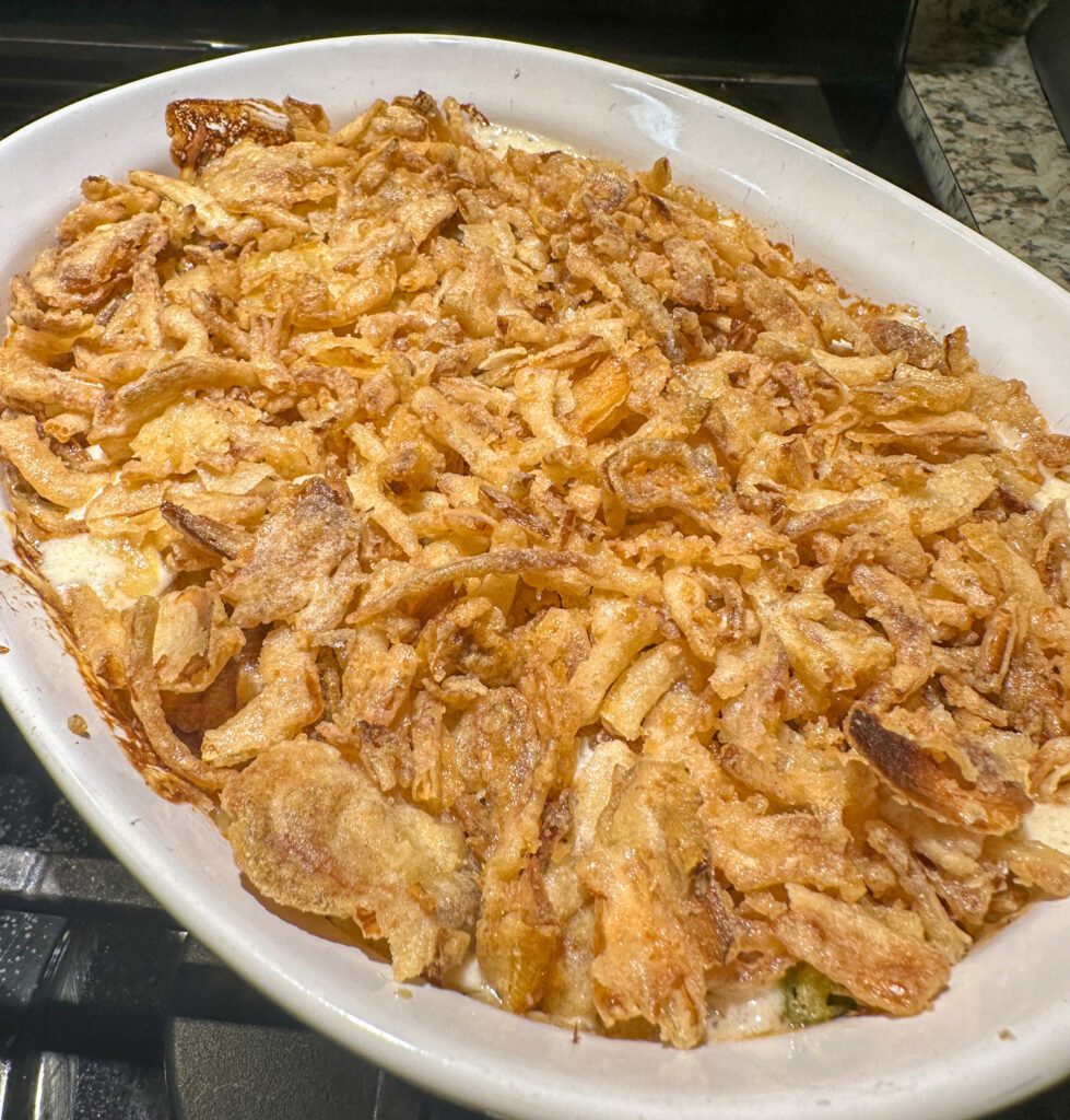 homemade bacon green bean casserole