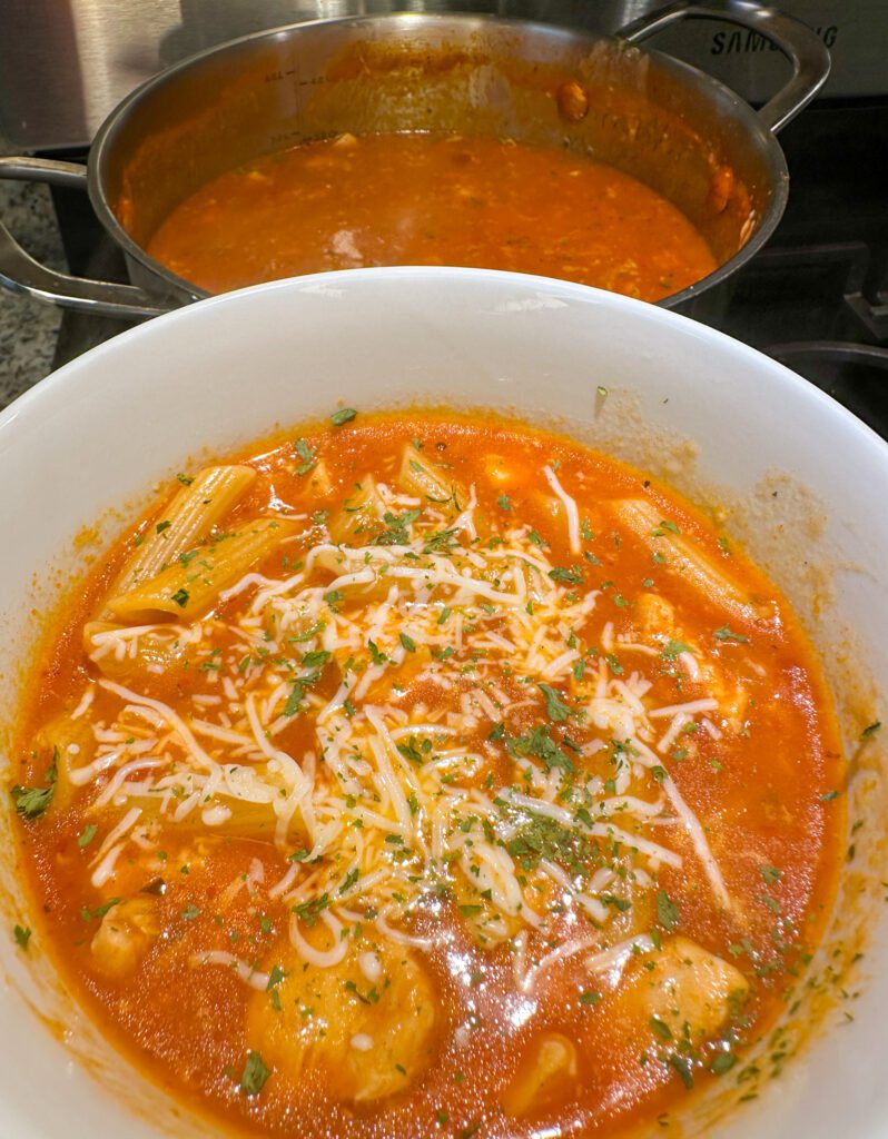 chicken parmesan soup