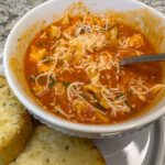 serving of chicken Parmesan soup