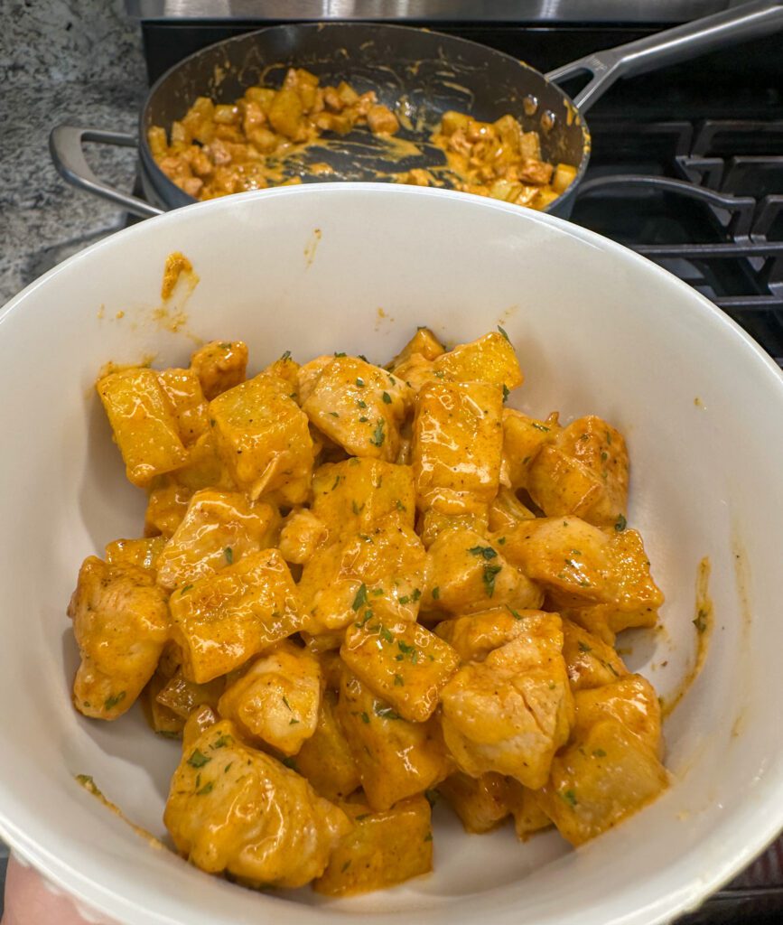 creamy cajun chicken and potatoes