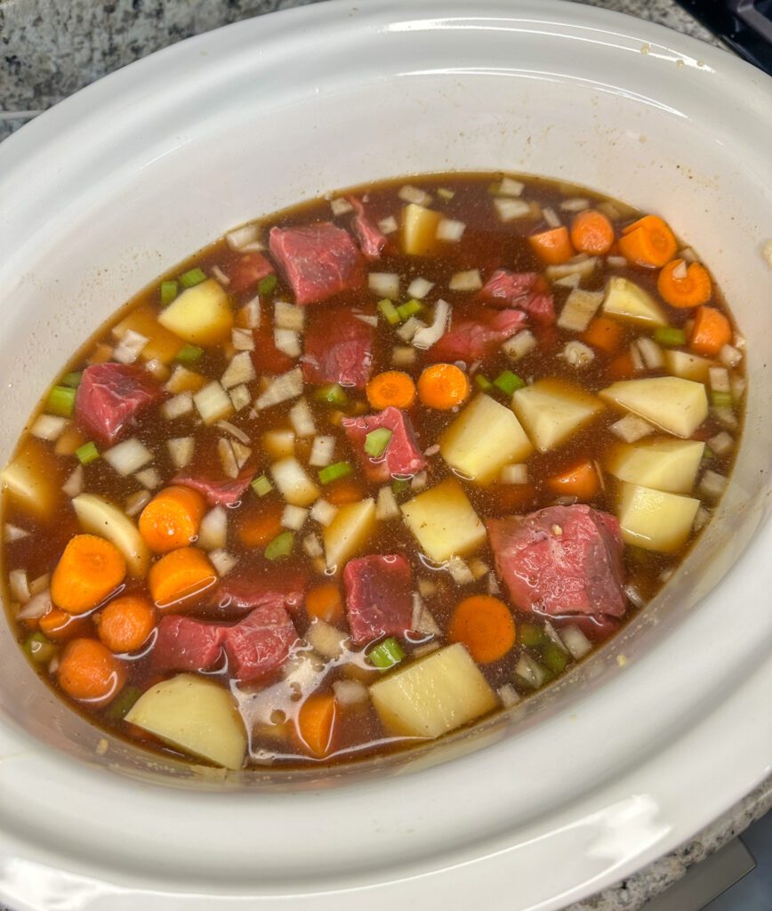 pre-cooked crockpot beef stew