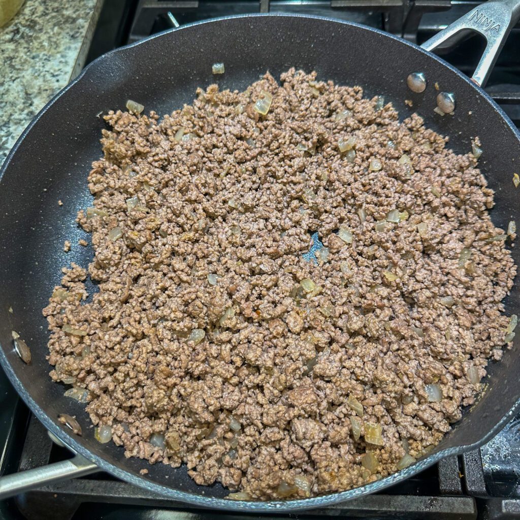 cooked ground beef