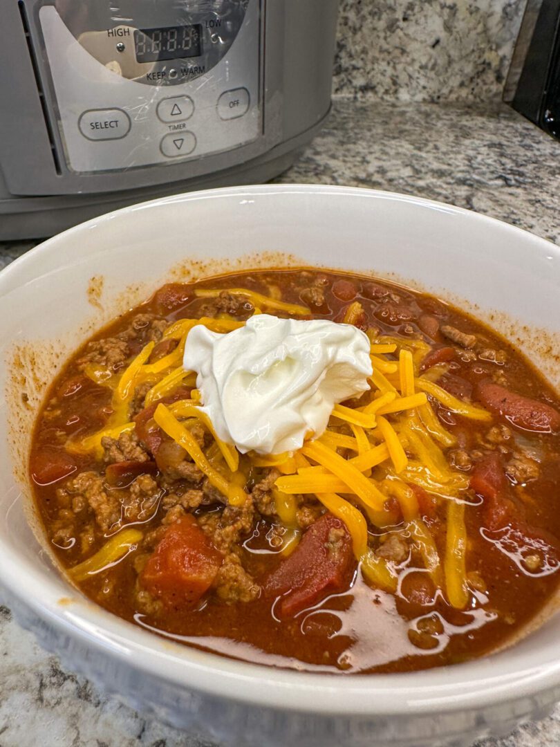 serving of chili