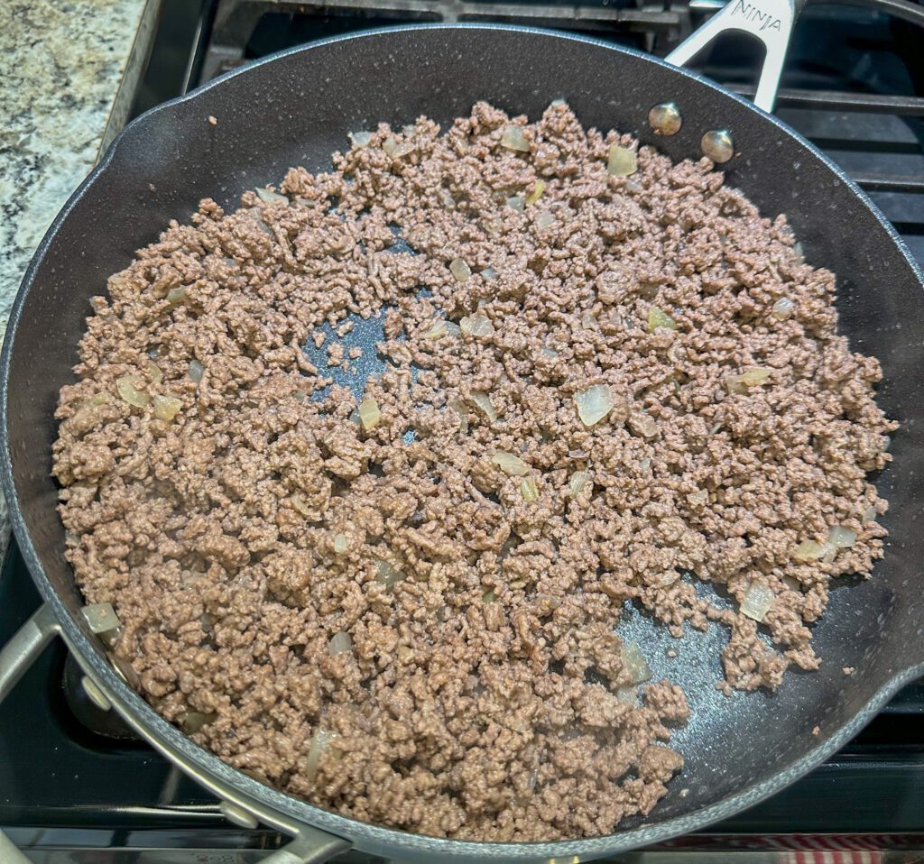 cooked ground beef