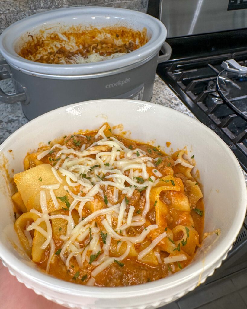 bowl of lasagna soup