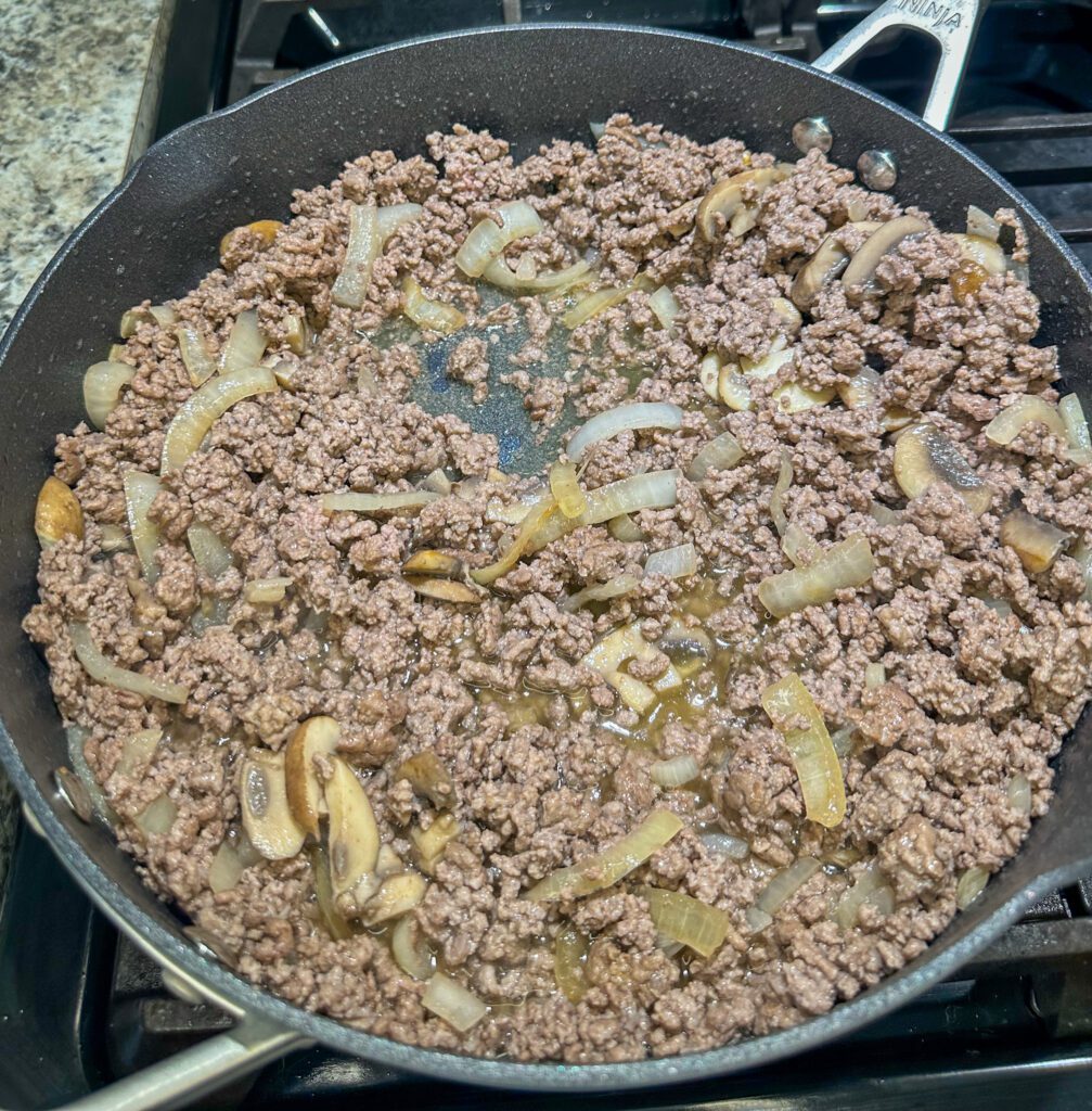 cooked ground beef