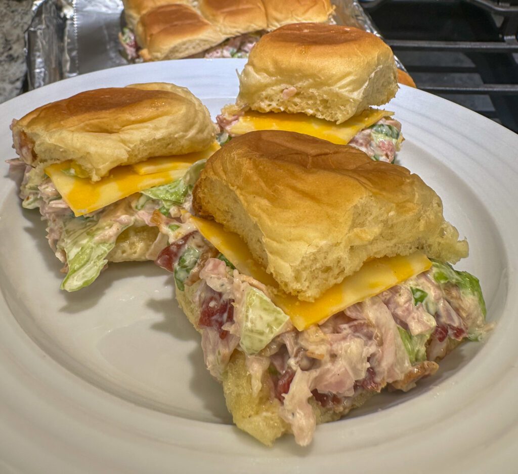 chopped club sliders