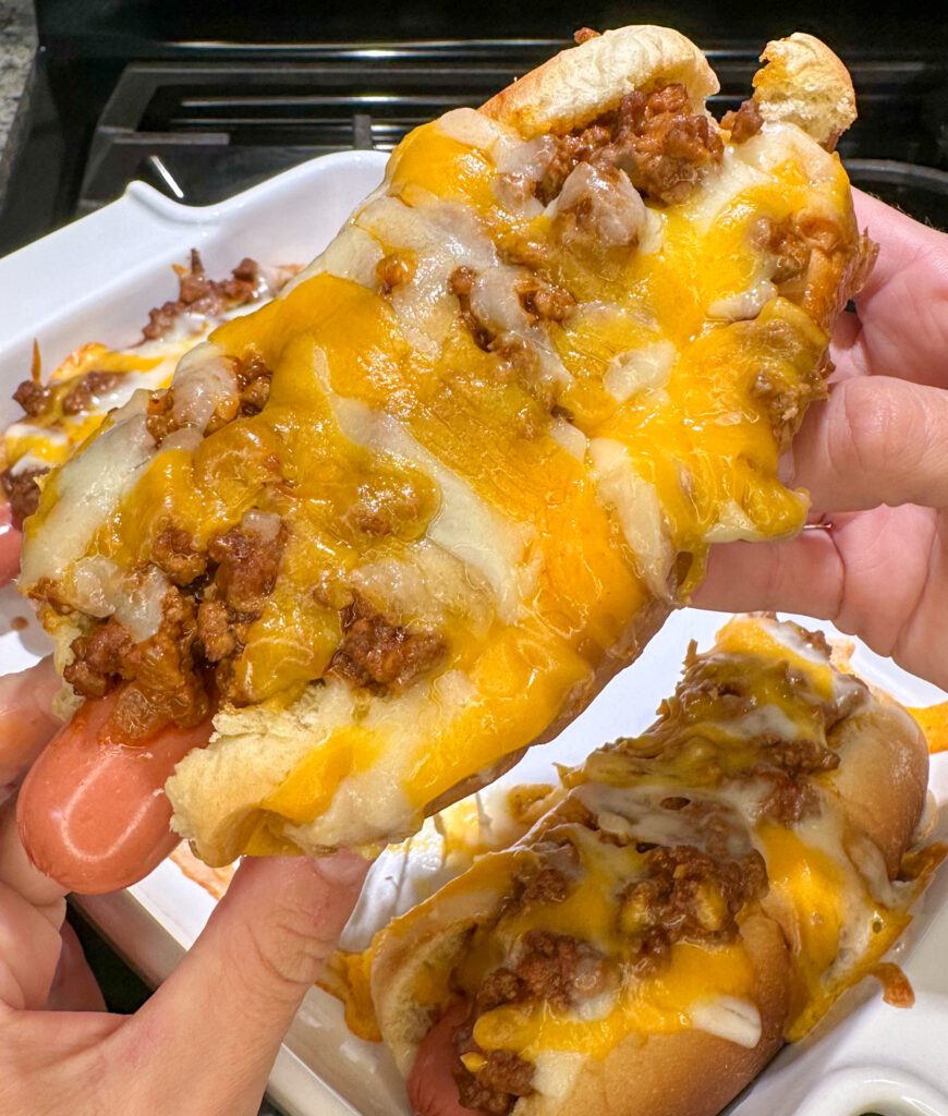 one chili cheese dog